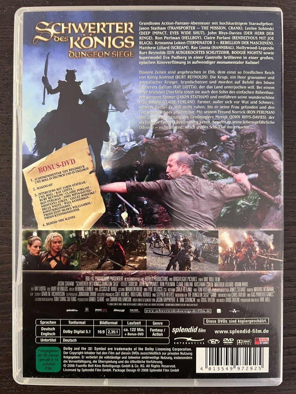 Tutti i DVDs: Schwerter des Königs – Usato da Zürich venduto da FilmFreunde 1