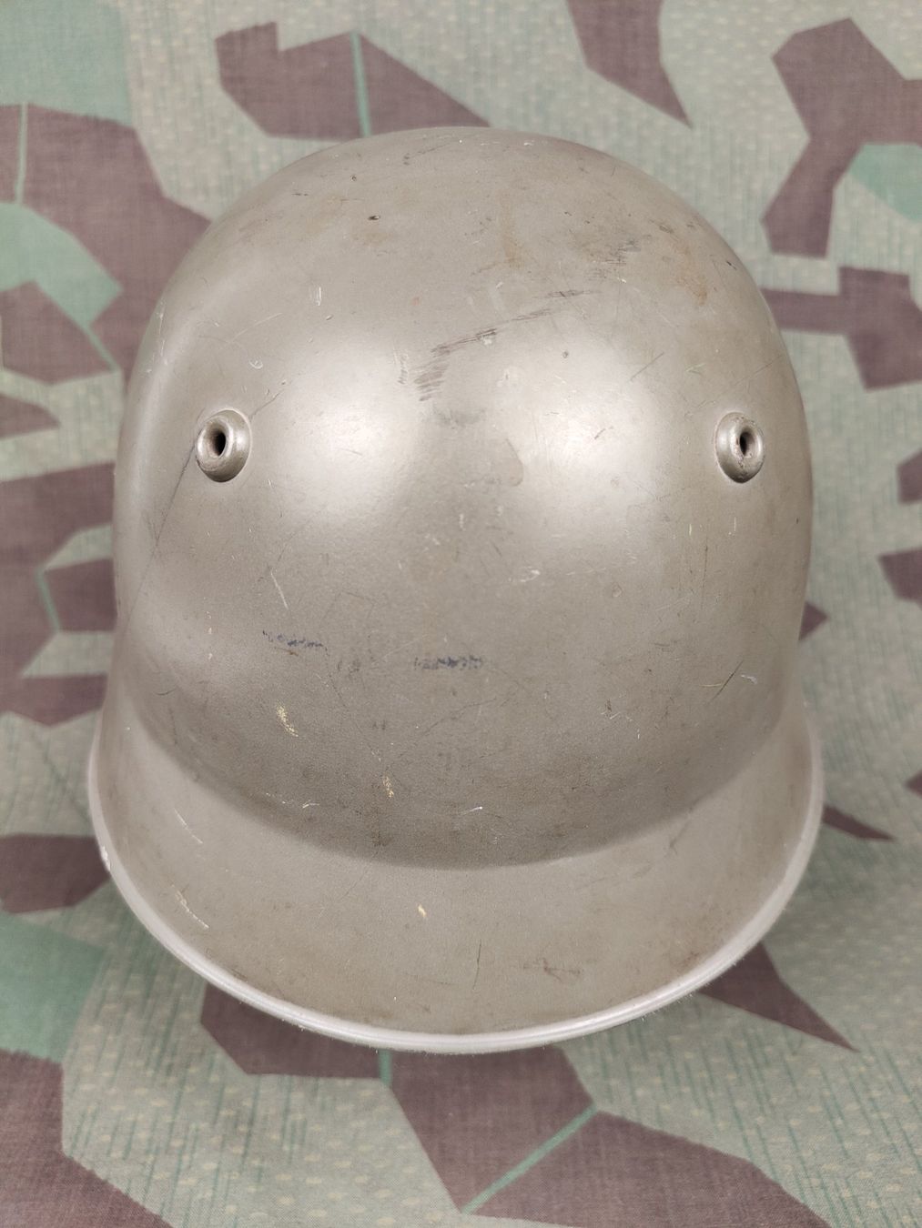 Uniformi: Stahlhelm Ord. 1918 Polizei – Usato da Bauma venduto da SwissMilitaria 3
