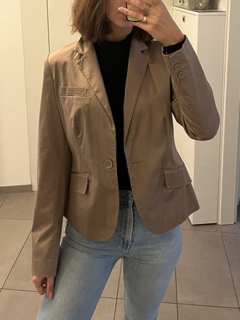 Blazer en coton beige taille S/M de C&A
