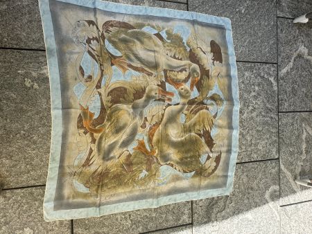 HANS ERNI Seiden Foulard