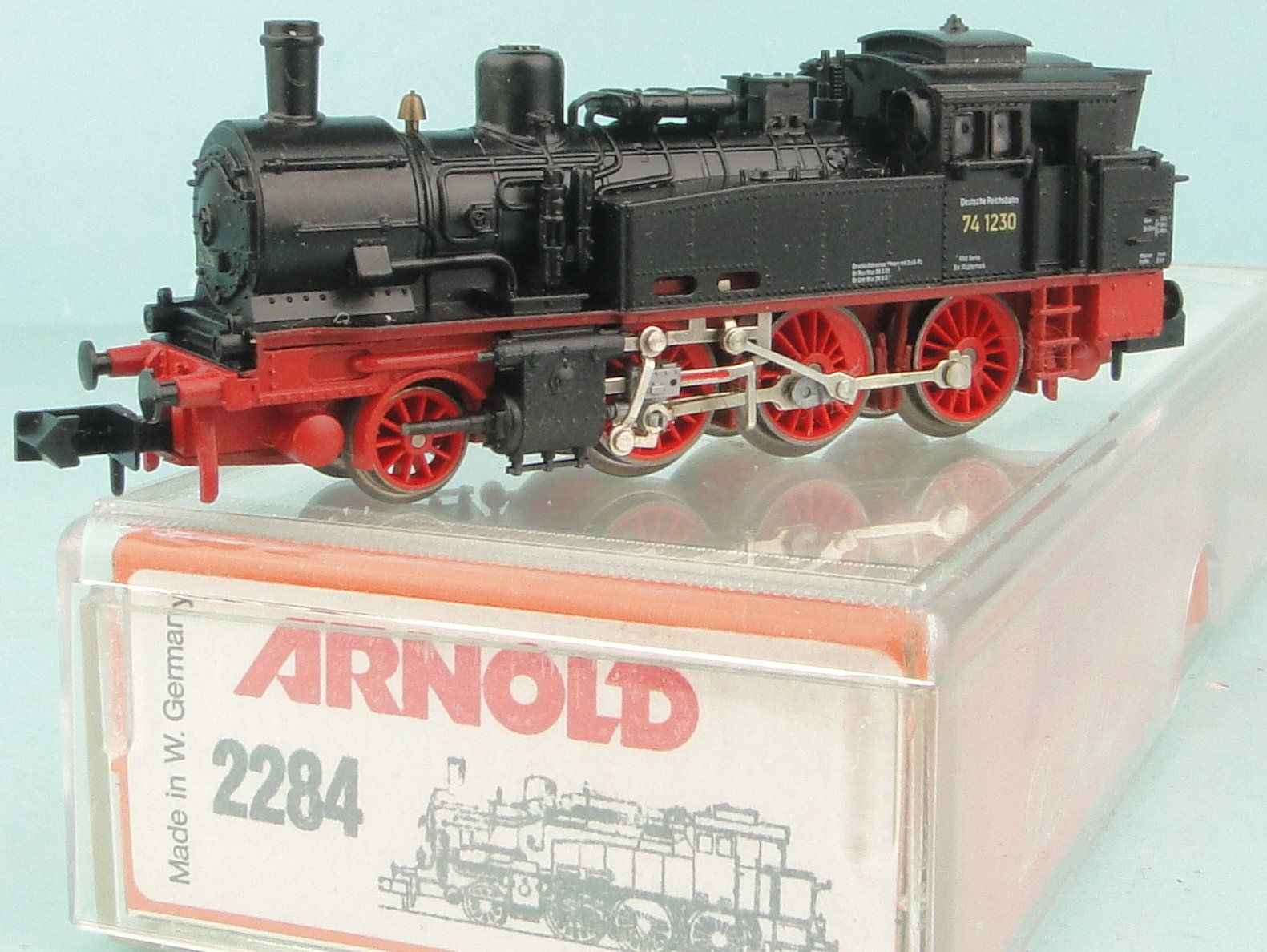 Arnold Modellini di ferrovie: Arnold 2284 Dampflok BR 74 – Usato da Bülach venduto da Albitrain