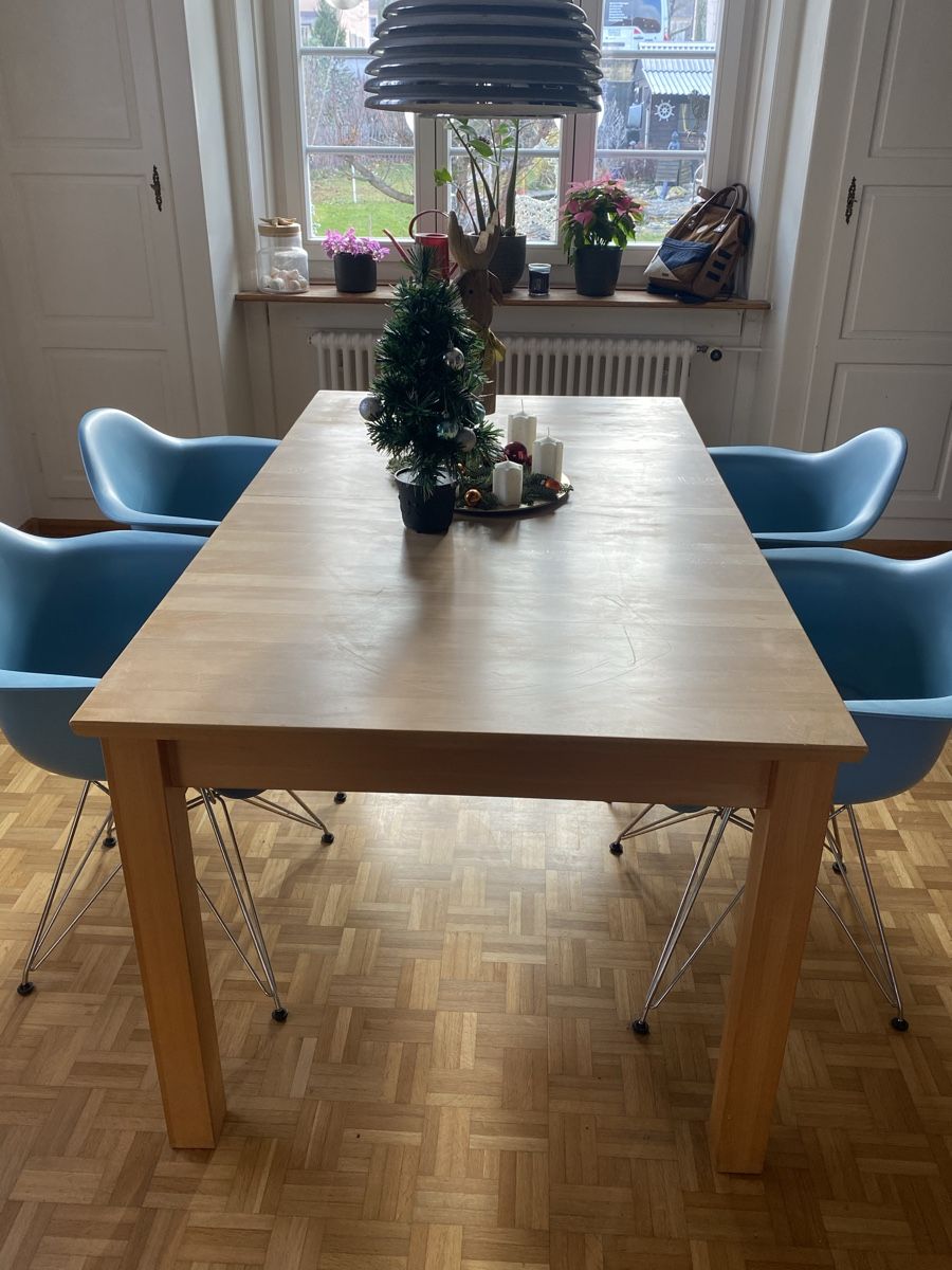 Eames Sedie: 4 Stk. Vitra Eames Plastic Armchair Co,  hellblau. – Usato da Muttenz venduto da Paepu1