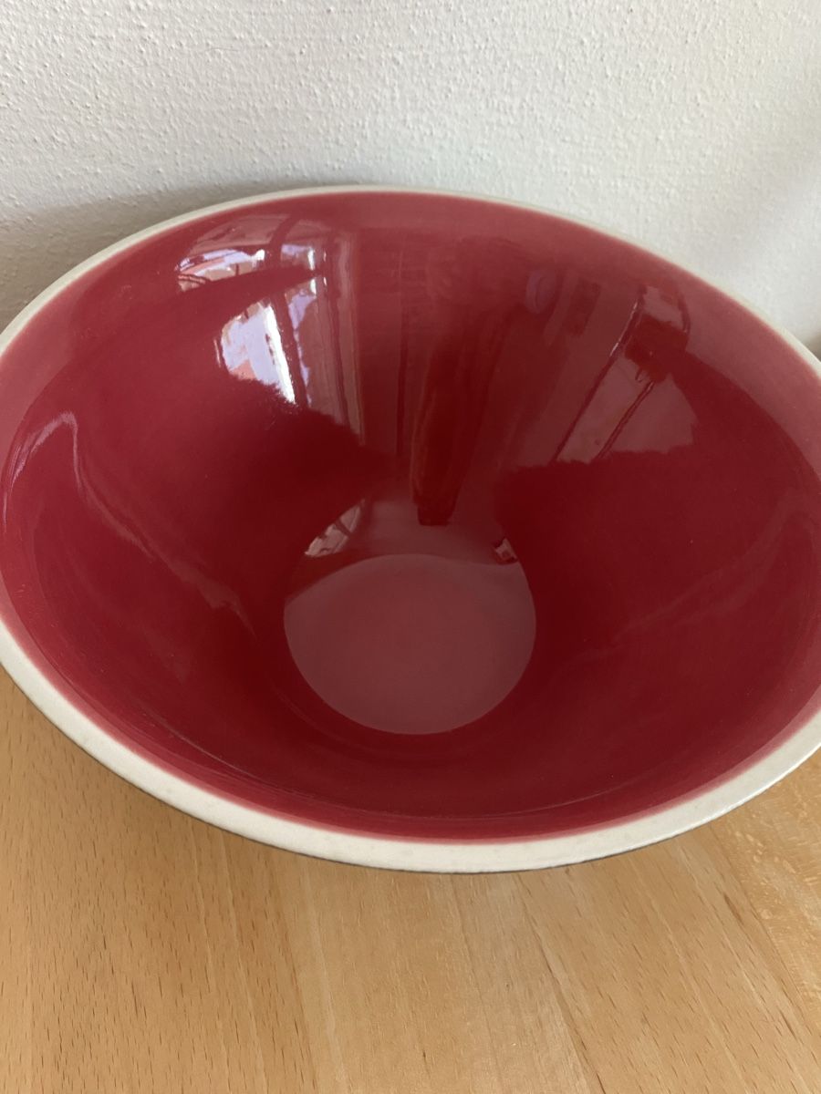 Rössler Ciotole: Rössler Salatschüssel schwarz-violett rot – Usato da Schwarzenburg venduto da Michellu 2