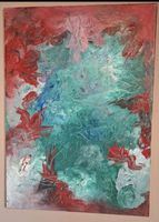 Gemälde " Lebensfeuer " handmade 50×70