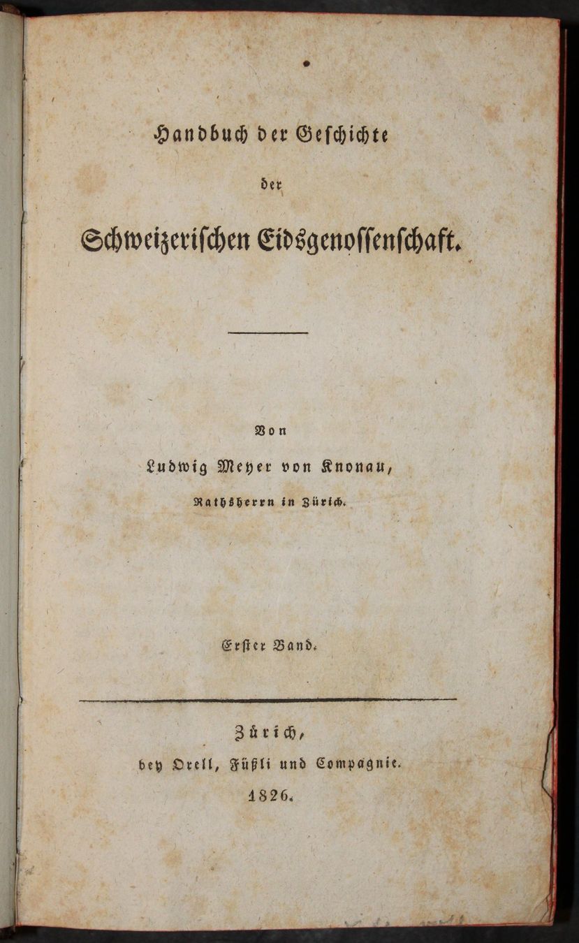 Libri: HANDBUCH DER GESCHICHTE SCHWEIZERISCHEN EIDGENOSSENSCHAFT – Usato da Guensberg venduto da Herzaktion 1