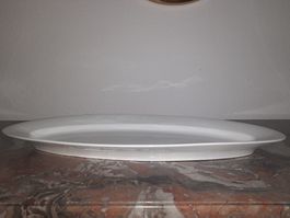 ELEGANTE, SCHLICHTE, ANTIKE SERVIERPLATTE (FISCHPLATTE)
