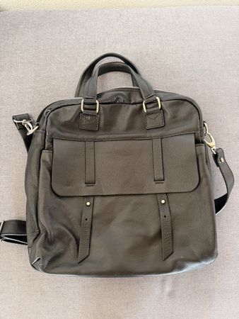 Leder-Laptoptasche Warren & Parker