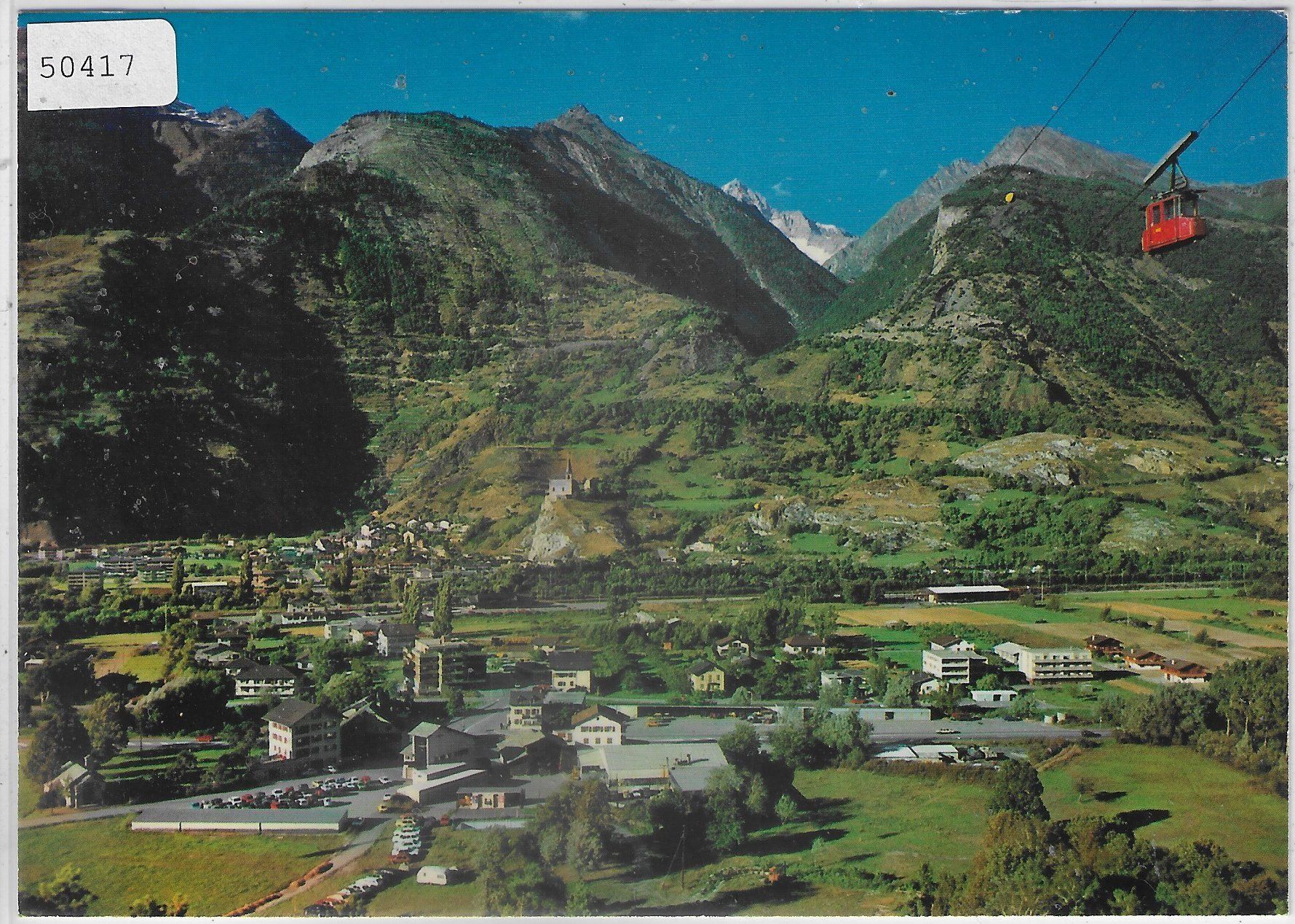 Cartes postales: Raron und Turtig - Luftseilbahn Unterbäch – D'occasion à Ettingen par Kartenplanet