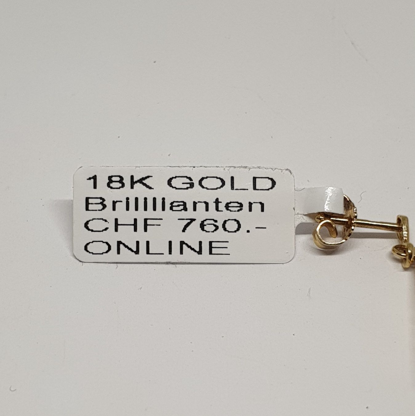 Ohrringe & -stecker: Echt 18K Gold - Diamant Ohrhänger – Gebraucht aus Luzern von luzerngoldhaus 1