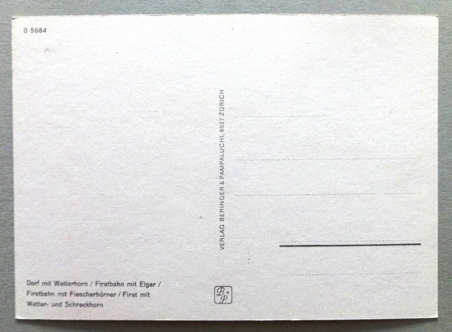 Cartoline postali: Grindelwald – Usato da Fétigny venduto da Billy2miny 1