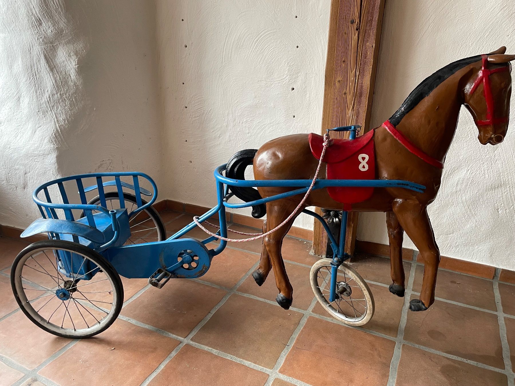 Spielzeuge: antikes spielzeug Blech-Pferd mit Wagen – Gebraucht aus Läufelfingen von Schueracher4448