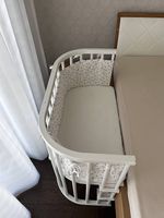 Babybay Beistellbett in Weiss, inkl. Matratze und Polster