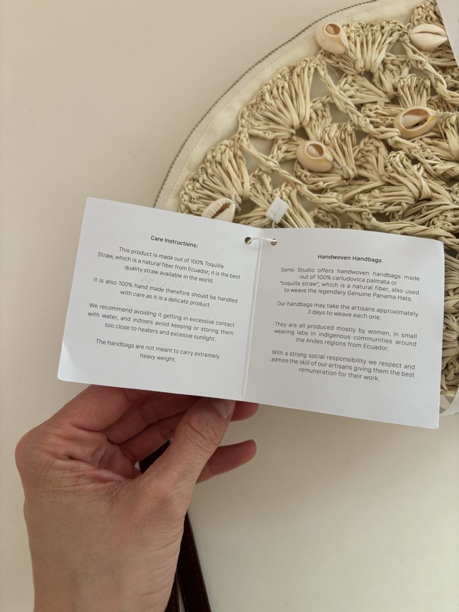 Taschen für Damen: Sensi Studio Woven Seashell Straw Clutch – Neu und originalverpackt aus Erlenbach ZH von itemstobepruchased 3
