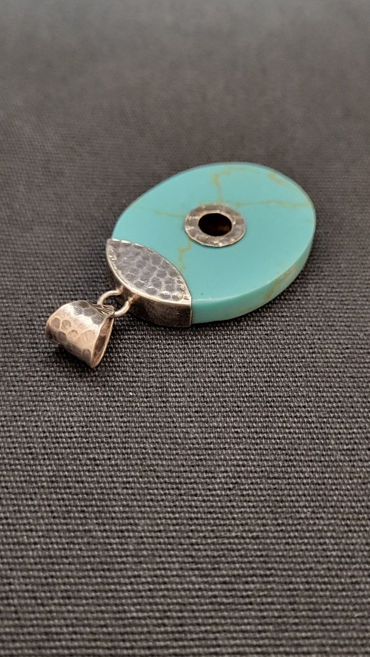 Ciondoli: Stein-Anhänger mit Silber-Montur – Usato da Basel venduto da spinne02 1