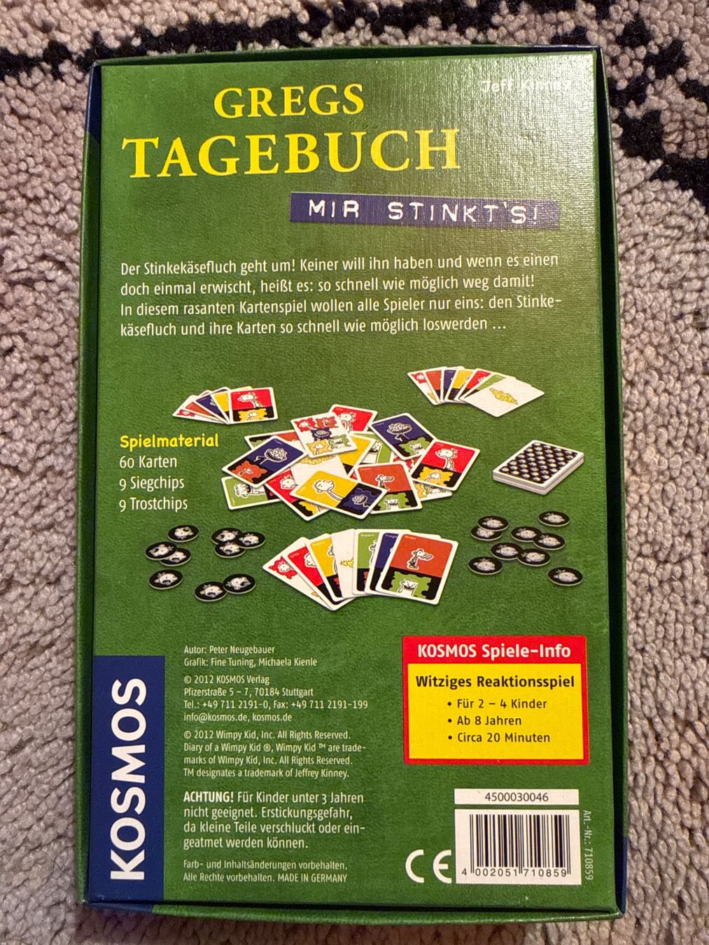 Kosmos Giochi: Spiel Gregs Tagebuch Mir stinkts! – Nuovo (secondo la descrizione) da Andelfingen venduto da Judy0007 1