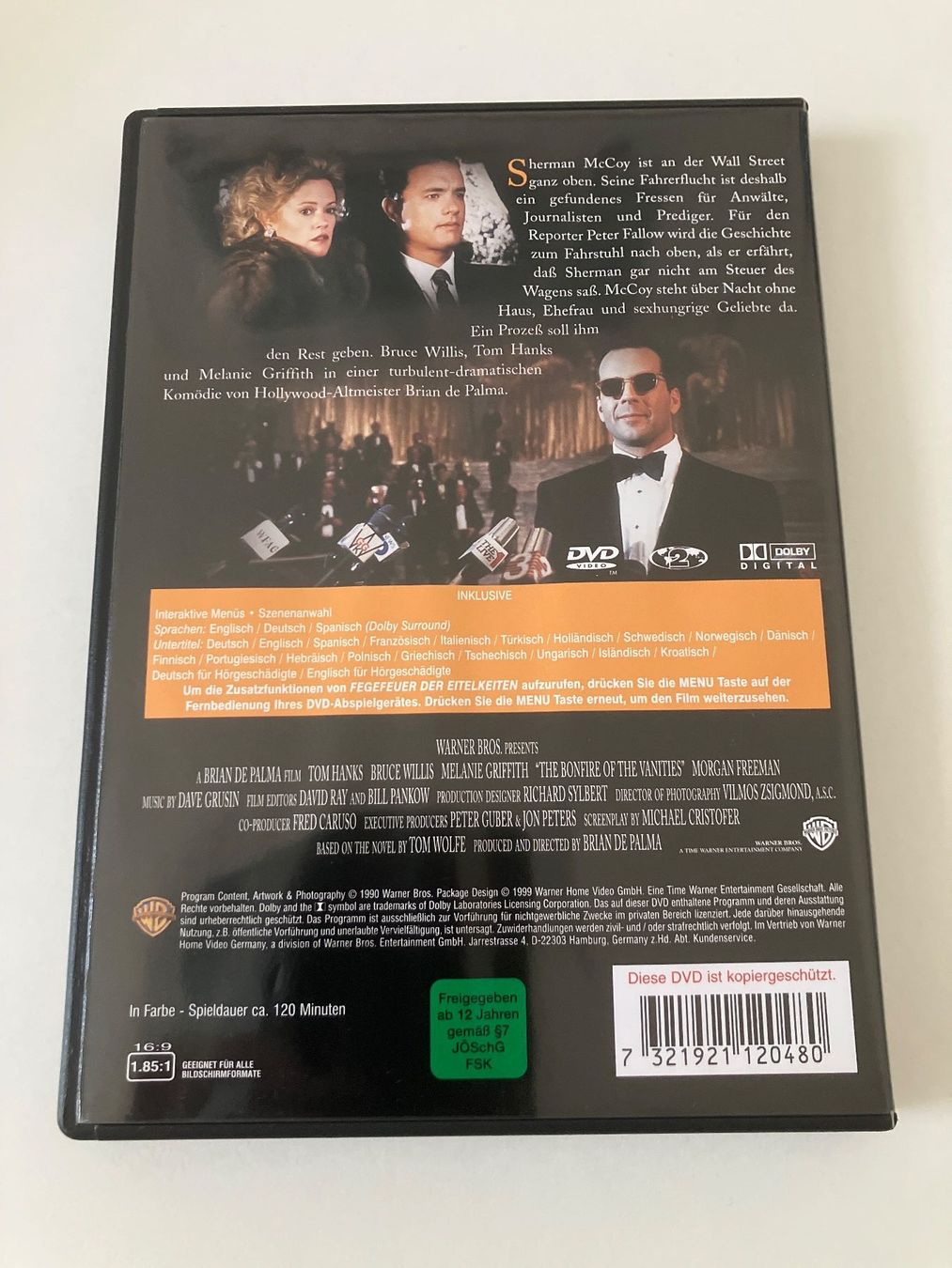 Tutti i DVDs: Fegefeuer der Eitelkeiten (DVD) Hanks, Willis, Griffith – Usato da Arbon venduto da HelFer01 1