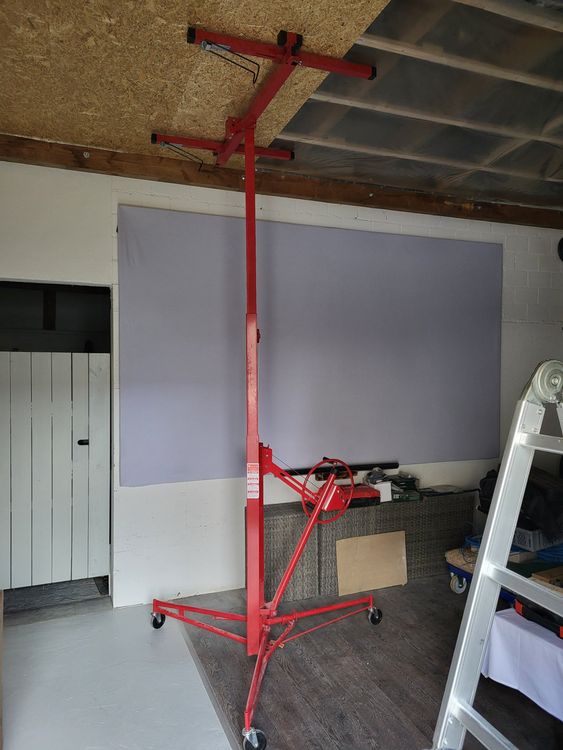CuCummoo Board Lifter Eisen – Praktischer Plattenheber Für Gipskarton, Holz, Fliesen & Glas | Bis 50 Kg Tragkraft | Rutschfester Griff & Langlebig