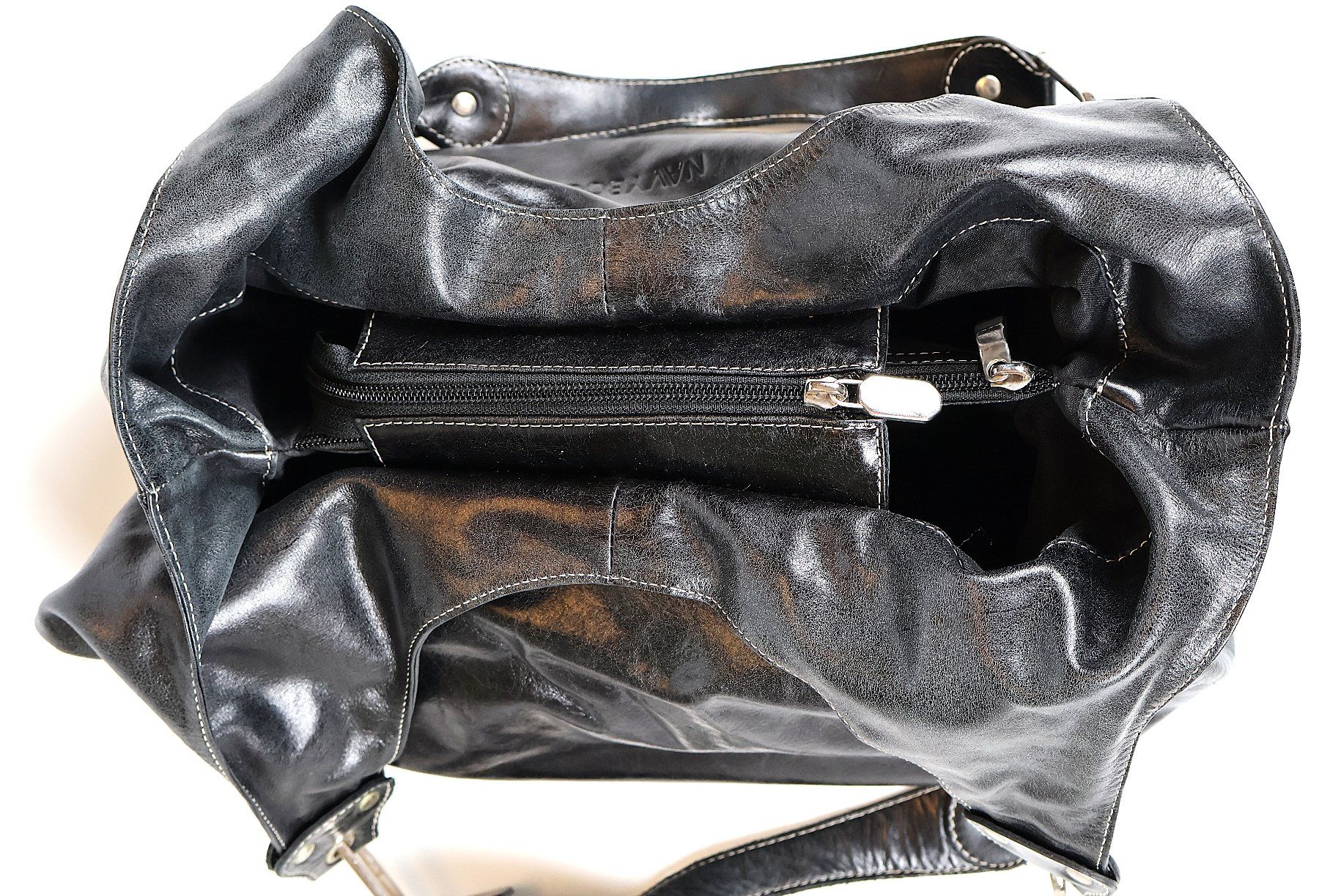 Navyboot Borse da donna: Navyboot Luxus Beuteltasche, Echtleder schwarz neuwertig – Usato da Zweidlen venduto da Supermari1 4