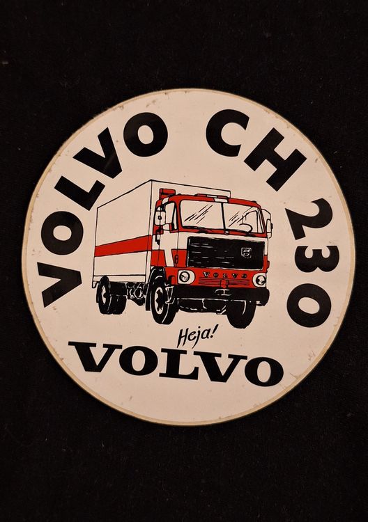 Alte Aufkleber Sticker Heja Volvo CH230 Truck - 70er Jahre