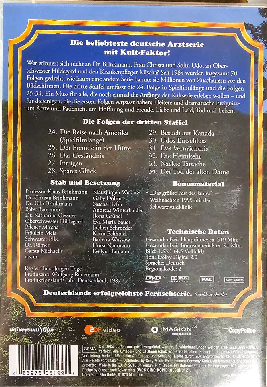 Tutti i DVDs: Die Schwarzwaldklinik - Staffel 3 – Usato da Wahlen b. Laufen venduto da Cg10 1
