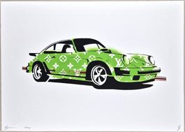 Death NYC Ltd Ed Pop Art Druck " Vuitton Porsche