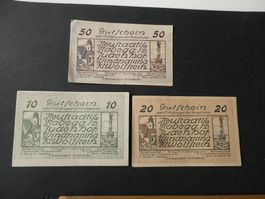 Oesterreich, Neustadtl  - Notgeldscheine