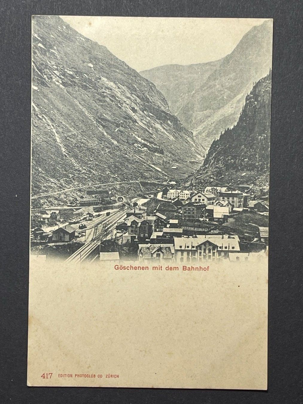 Cartoline postali: Göschenen mit dem Bahnhof – Usato da Steg VS venduto da _vinci_