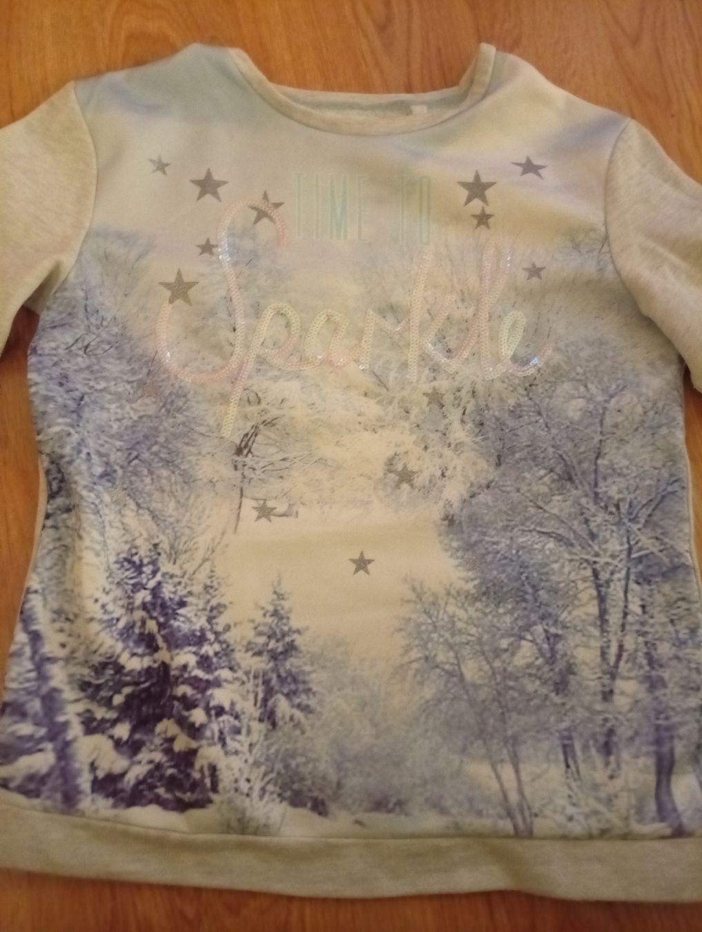 Maglioni & Felpe: Winterpullover Mädchen, Glitzerprint, Grösse 158 / 164 – Usato da Worben venduto da ersa01 6