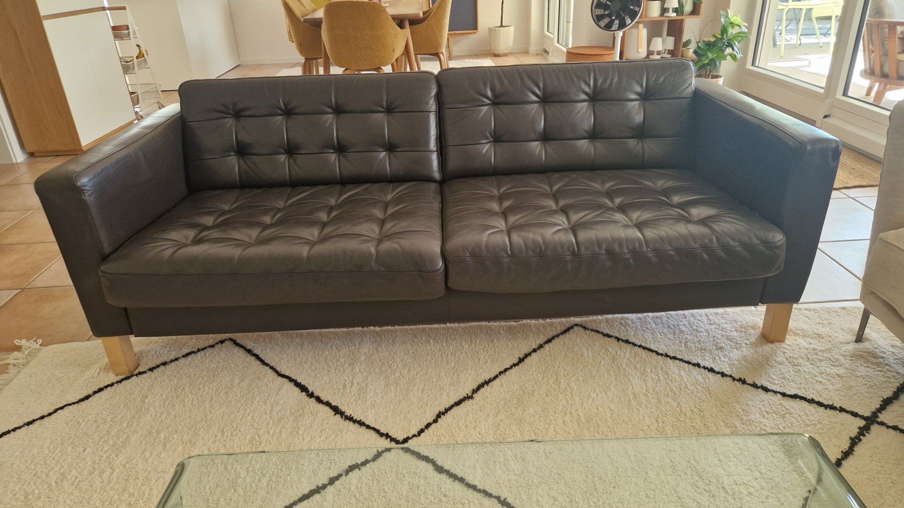 Ikea Sofas: genuine leather sofa ikea – D'occasion à St-Sulpice VD par kvm_bfs8 3
