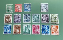 Briefmarken Rheinland-Pfalz Konvolut 16 Stueck guter Zustand