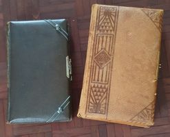 2 Antike Fotoalben mit Fotos ca. 1900