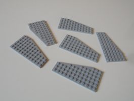 LEGO - GRAUE - ABGESRÄGTE - PLÄTTLI