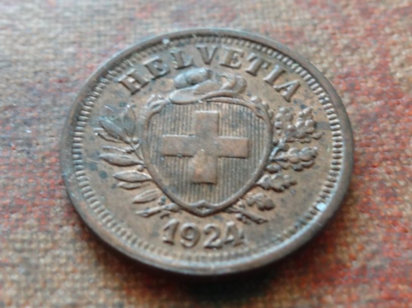 Tutti le monete: 1 Rp. 1924   (A) – Usato da Romanel-sur-Lausanne venduto da Swift13