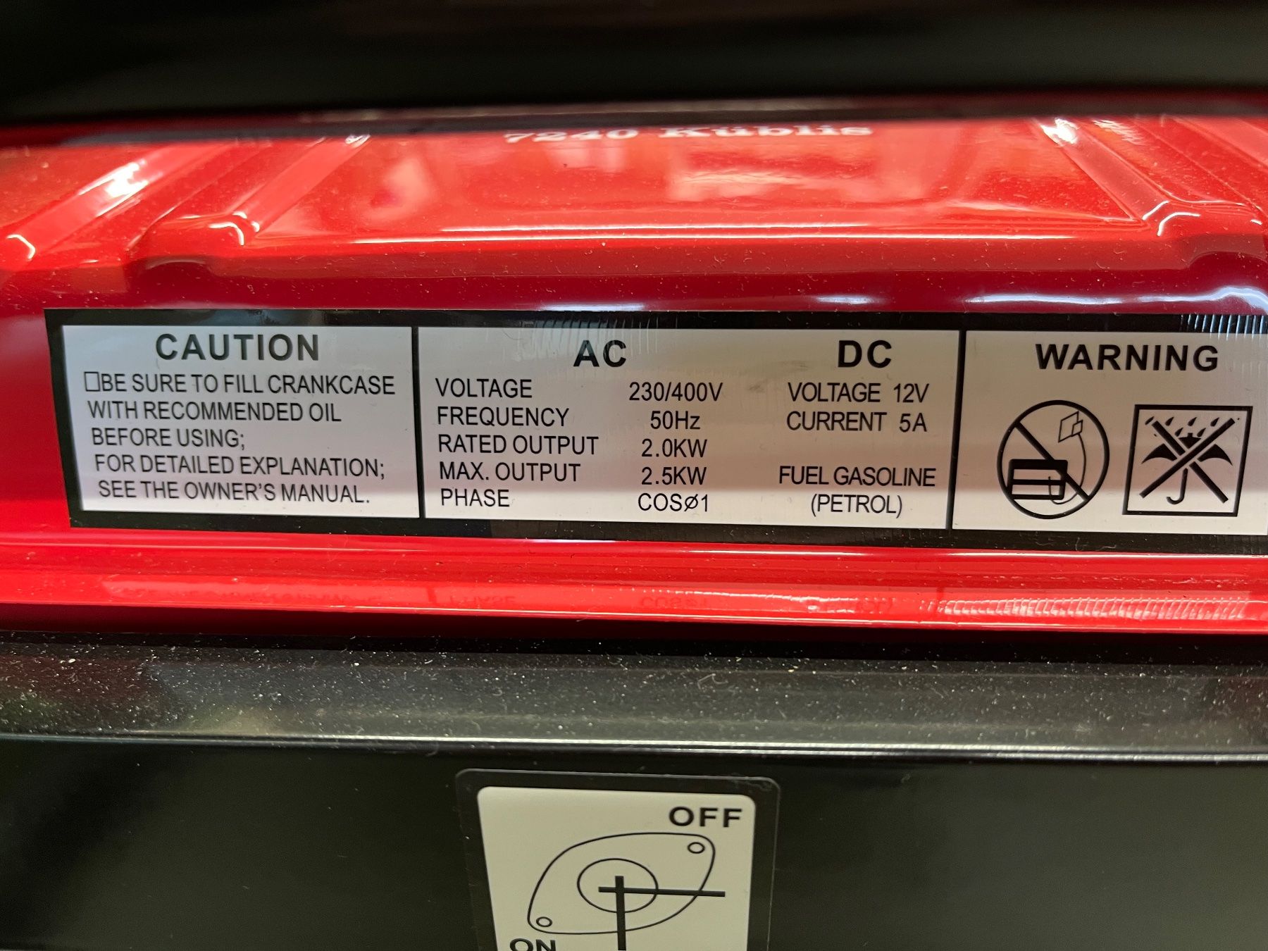 Generatori di corrente: Stromerzeuger max. 2500W – Nuovo e nell'imballaggio originale da Küblis venduto da hypofacto 3
