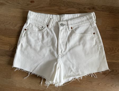 Jeansshort, Grösse 38, weiss