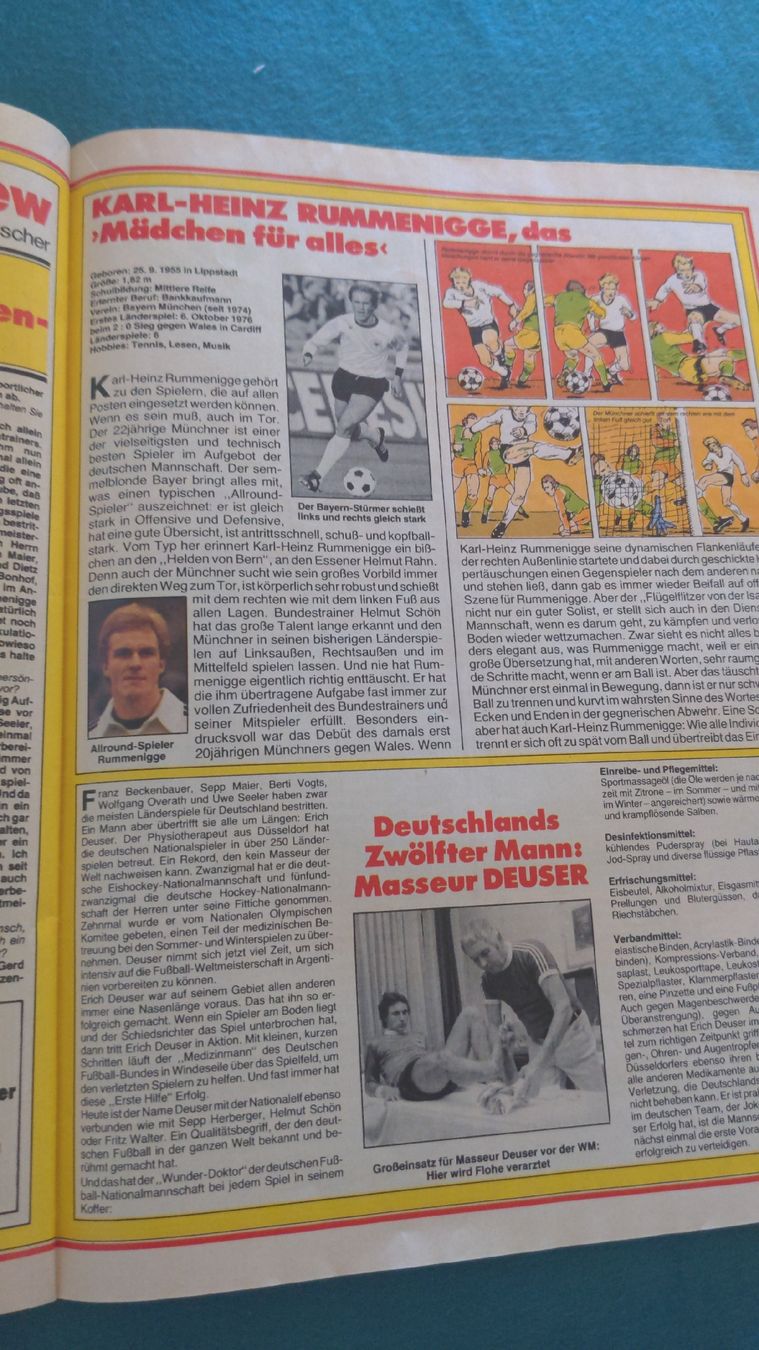 Fumetti: Zack Comic Heft Nr, 11 & 12 1978 mit WM-Special – Usato da Niederscherli venduto da Mon_Art 5