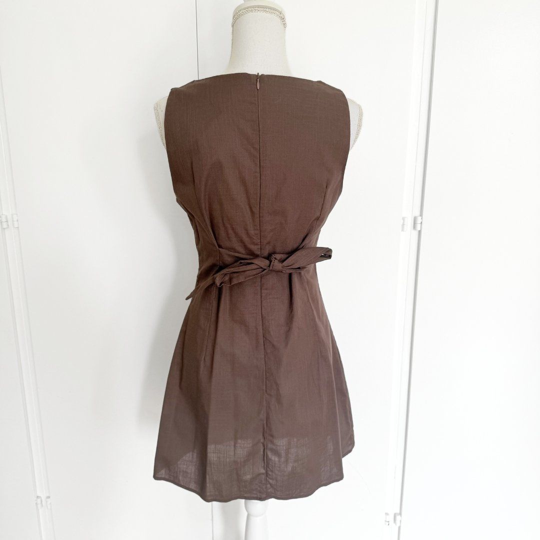 Shein Vestiti: SHEIN Robe Marron 100% Coton - Taille S - NEUVE – Nuovo e nell'imballaggio originale da Vevey venduto da secondlifevevey 2