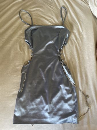 Missue Silver Mini Dress XS