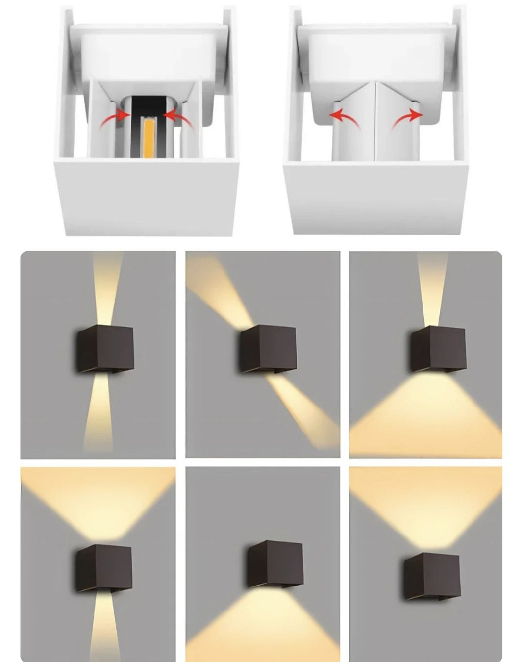 Lampade: 2 Akku Wandleuchten schwarz – Nuovo e nell'imballaggio originale da Knutwil venduto da Reytschi 3
