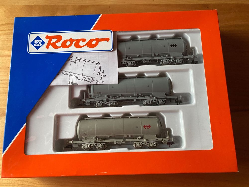 3x3 Kesselwagen SBB HO/ Art.Nr. 44070 HO/ Marke:ROCO | Kaufen Auf Ricardo