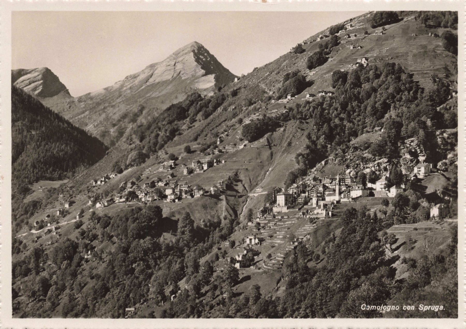 Cartoline postali: Comologno con spruga Onsernone TI – Usato da Biasca venduto da Blenio71