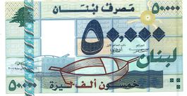 Libanon 50000 Livres 2004 P-88 UNZ