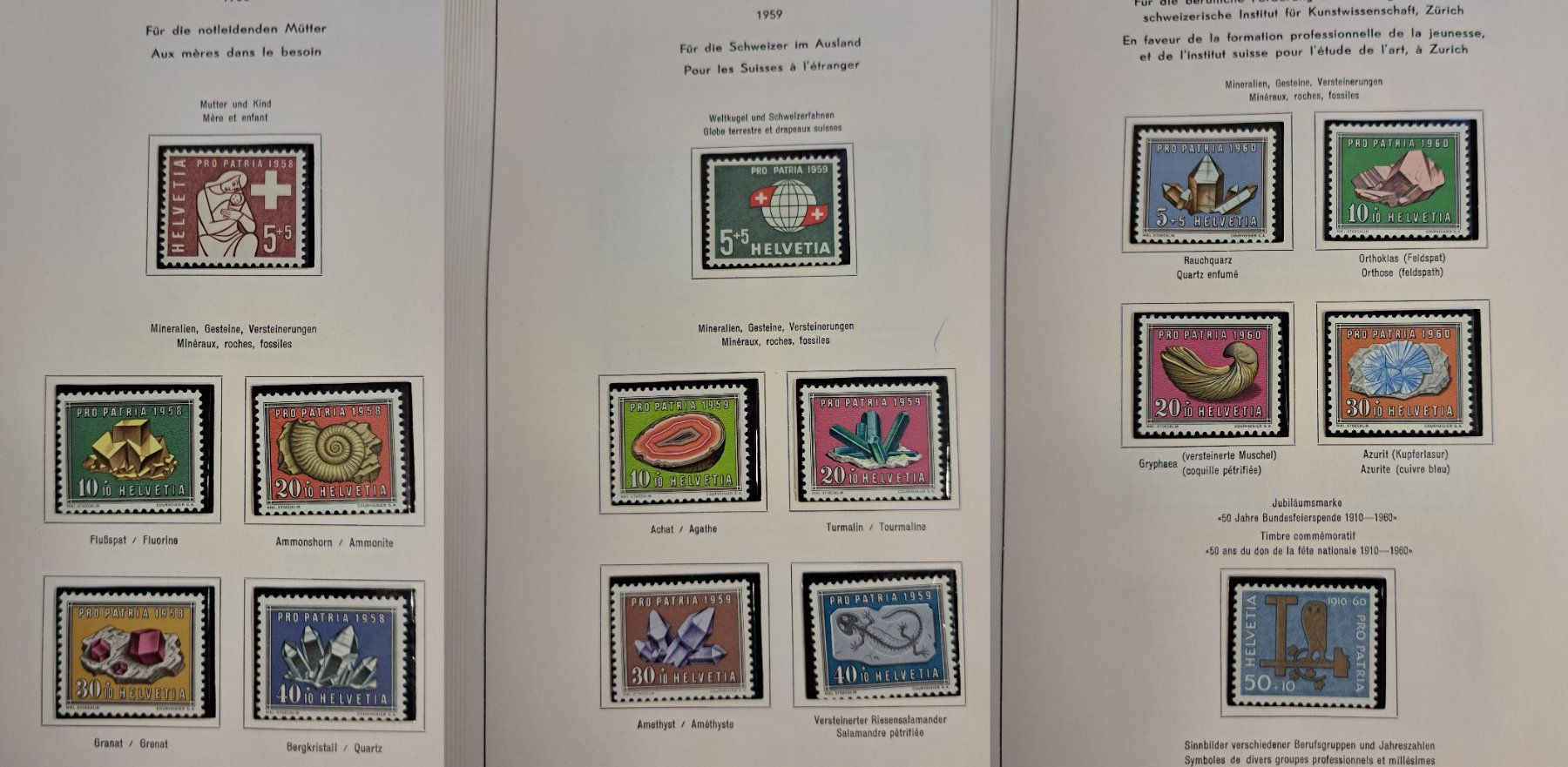Tutti i francobolli: Pro Patria Briefmarken Lot ab 1938, postfrisch – Usato da Münchwilen AG venduto da Nesar 6