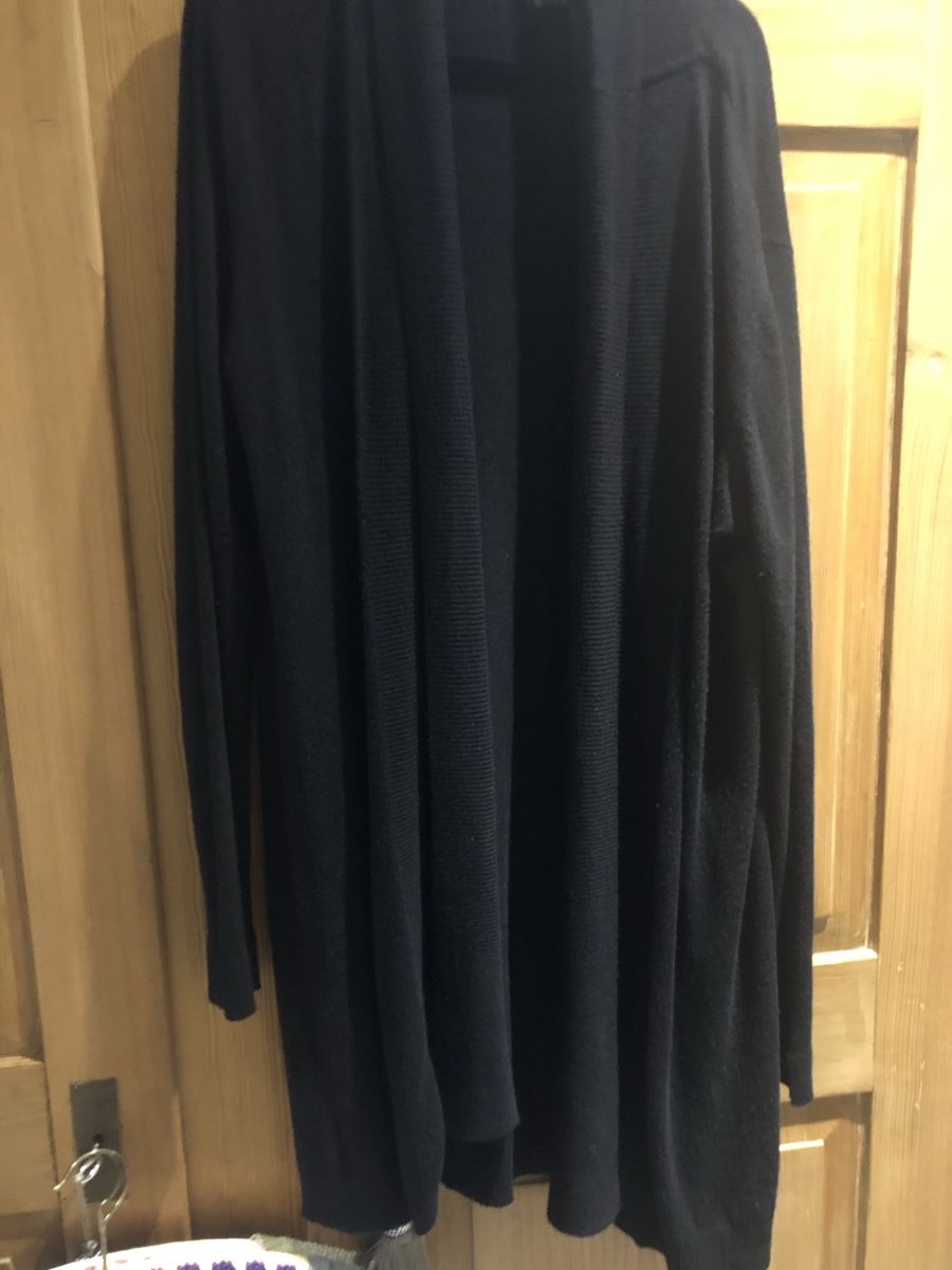 Jacken: LONGJACKE  schwarz ohne Knöpfe, Mango, Gr. L – Gebraucht aus Braunwald von Noveredo 3