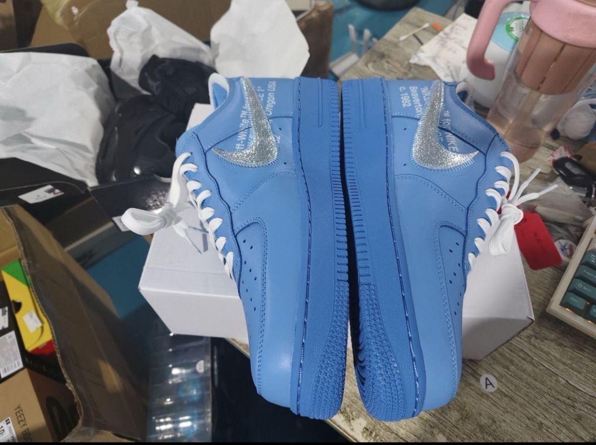 Off-White Scarpe da uomo: Nike Air Force 1 niedrig Off-White MCA hellblau – Nuovo (secondo la descrizione) da Sattel venduto da leo_nl98 2