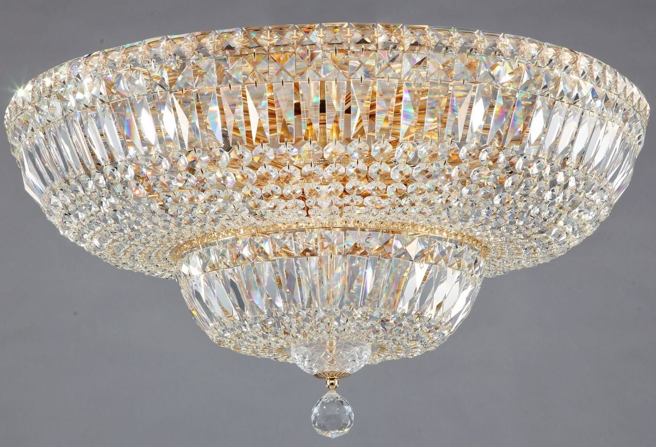 Kronleuchter & Deckenlampen: Deckenleuchte Kristallglas Gold 60 – Neu und originalverpackt aus Wallisellen von kingschair 1