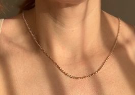 Kette 80cm Halskette 925 Silber gold 1.8mm stabil Anker