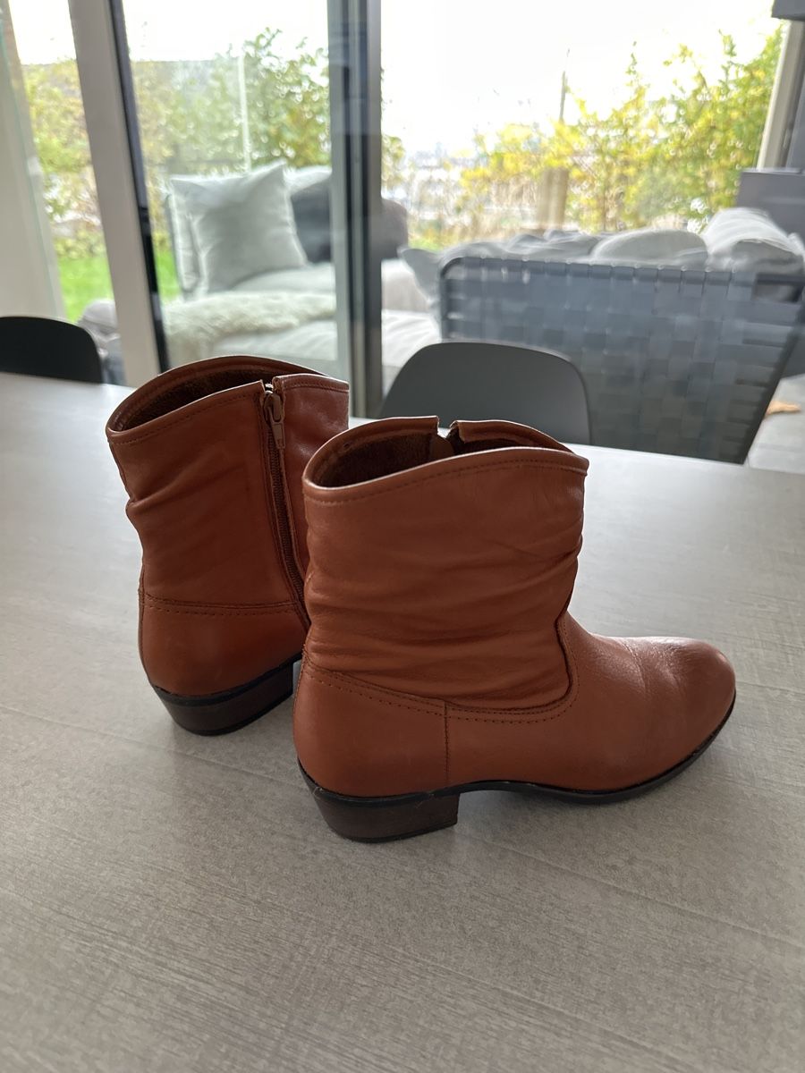 Scarpe da donna: Braune Leder-Stiefeletten Gr. 38 – Nuovo (secondo la descrizione) da Baar venduto da dag_q85r