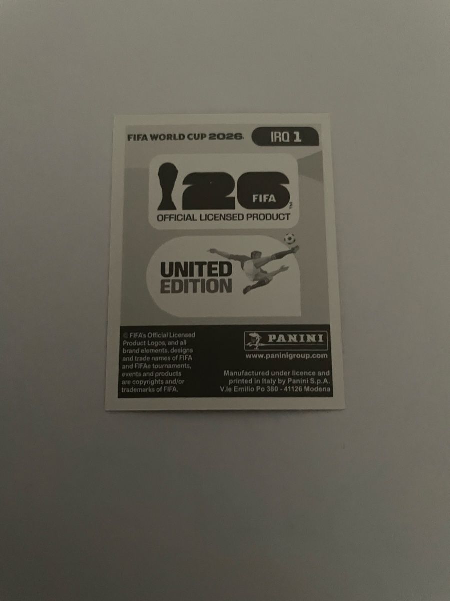 Panini Sammelbilder & Trading cards: FIFA WM 2026 IRAQ IRQ 1 – Neu (gemäss Beschreibung) aus Winterthur von Cobraforce 1