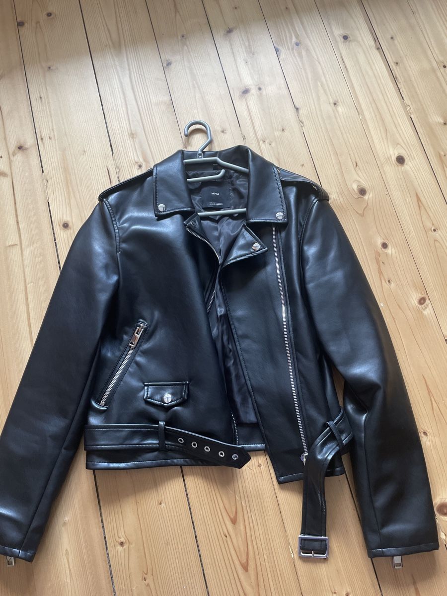 Jacken: Coole Kunstlederjacke von Mango, Grösse L, Schwarz! – Neu (gemäss Beschreibung) aus Wahlen b. Laufen von Salome7 4